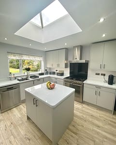 Kitchen ceiling Lantern to improve natural kitchen lighting